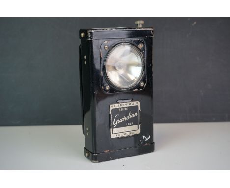 A vintage Guardian traffic lamp by Forsters of Leicestershire. 