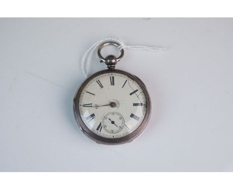 A vintage fully hallmarked sterling silver cased pocket watch. 