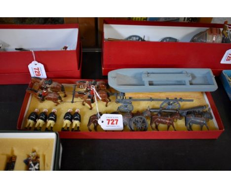 Britains:&nbsp;a vintage part set Mountain Artillery, No.28 (missing officer); together with a part set of Royal Engineers, N