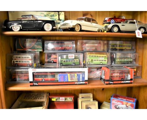 Corgi Toys:&nbsp;twenty-two diecast boxed bus models, mixed scale. 