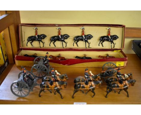 Britains:&nbsp;two vintage boxed sets comprising: 1st Life Guards, No.12A; and British Cavalry, No.10A; together with a furth