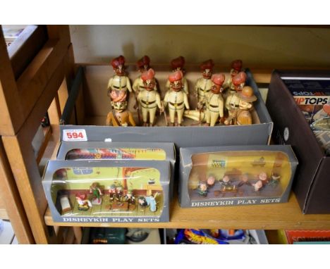 Marx Disneykin:&nbsp;three vintage boxed playsets, characters to include: Alice in Wonderland; Dumbo; Snow White; Pinocchio; 