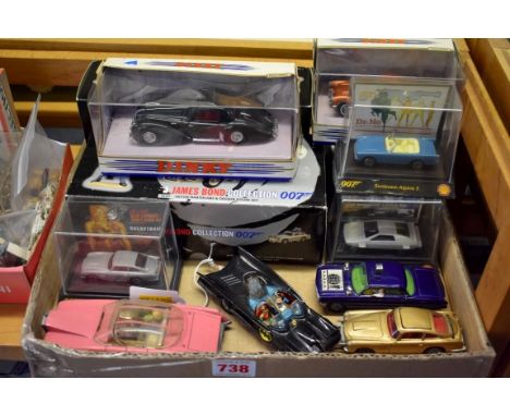 Corgi Toys:&nbsp;a Batmobile; James Bond Aston Martin DB5; Man from Uncle Oldsmobile Super 88; two Corgi James Bond Collectio