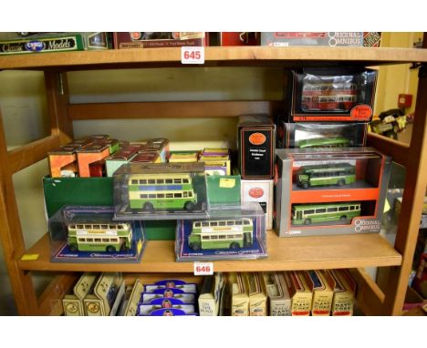 Twenty nine&nbsp;boxed vehicles,&nbsp;comprising: Corgi Original Omnibus (4); Exclusive First Editions (6); Matchbox Models o