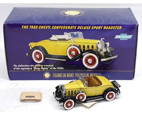 Franklin Mint, 1:24 scale, 1932 Chevy Confederate Deluxe Sport Roadster, Chevrolet Car, boxed.&nbsp; Although unchecked for c