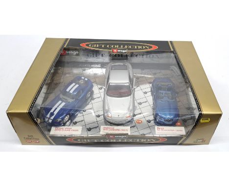 Bburago, Gift Collection, 1:18 &amp; 1;24 scale, a boxed Performance Car group. &nbsp;Consisting of Dodge Viper GTS Coupe (19