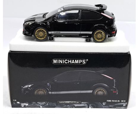 Minichamps, 1:18 scale, Ford Focus RS &ndash; 2010, boxed. &nbsp;Although unchecked for completeness condition generally appe