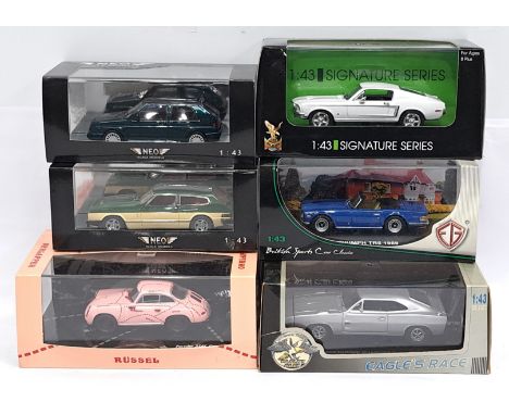 Minichamps, Signature Series, Neo &amp; similar, 1:43 scale, a Car group.&nbsp; Includes Porsche 356C Coupe &lsquo;Pink Pig&r