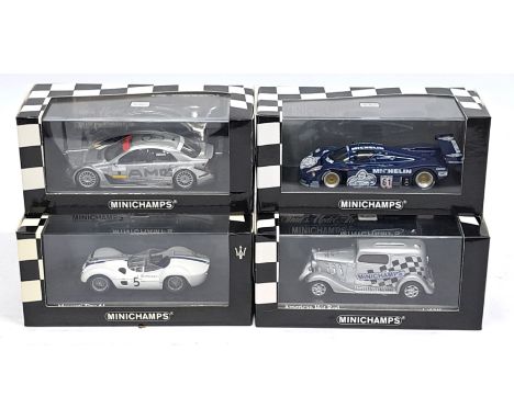 Minichamps, 1:43 scale, a Racing Car group. &nbsp;Includes Maserati Tipo 61 &amp; American Hot Rod. &nbsp;Although unchecked 