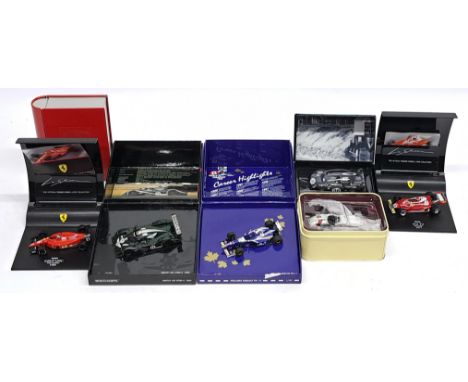 Minichamps, GMP. Hobby Horse &amp; similar, 1:43 scale &amp; similar, a boxed Racing Car group.  Includes Dan Gurney 1967 Lol