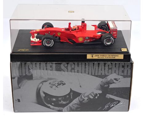 Mattel Hot Wheels Racing, 2000 World Champions Michael Schumacher, Ferrari Car, boxed. &nbsp;Although unchecked for completen