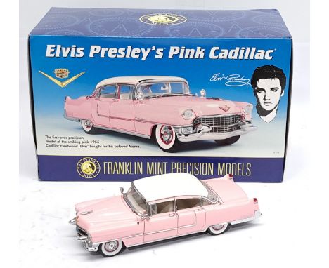 Franklin Mint, 1:24 scale, Elvis Presley&rsquo;s Pink Cadillac, Car, boxed.&nbsp; Although unchecked for completeness conditi