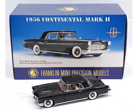Franklin Mint, 1:24 scale, 1956 Continental Mark II, Car, boxed. &nbsp;Although unchecked for completeness condition generall