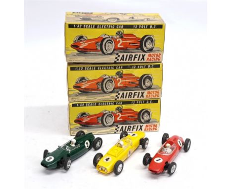 Airfix Motor Racing, 1:32 scale, Cooper, Porsche &amp; Lotus, a boxed Slot Car group. &nbsp;Although untested &amp; unchecked