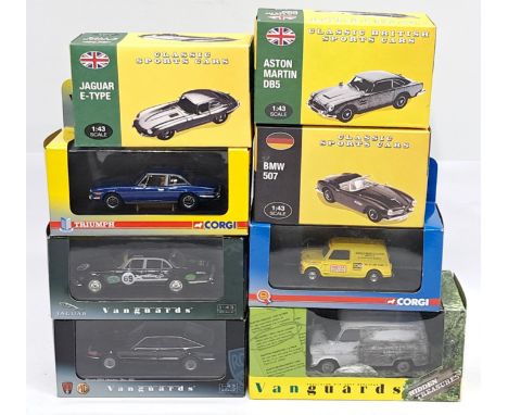 Vanguards &amp; Atlas Editions, 1:43 scale, a Car group.&nbsp; Includes BMW 507, Aston Martin DB5 &amp; Jaguar E-Type. &nbsp;