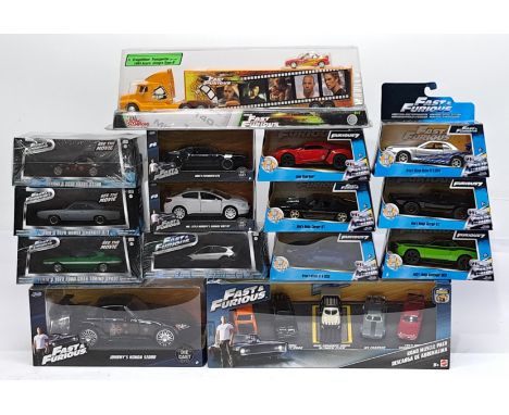 Jada, Mattel, Greenlight &amp; similar, Fast &amp;&nbsp;Furious, a boxed Car group. &nbsp;Includes Road Muscle Pack &amp; Joh