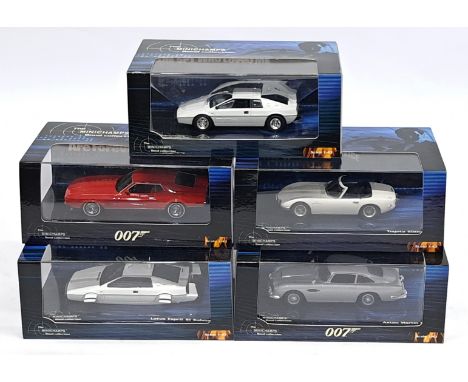 Minichamps, 1:43 scale, James Bond 007 Collection, Film related Car group. &nbsp;Includes Lotus Espirit S1 Submarine, Aston M