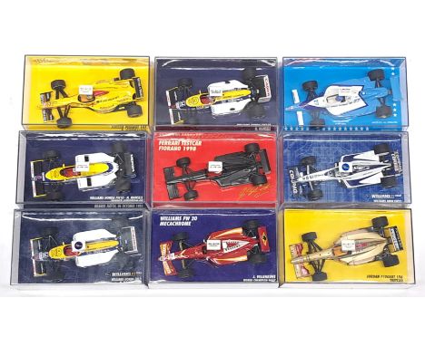 Minichamps, 1:43 scale, F1 Formula 1 Racing Cars group.&nbsp; Includes Jordan Peugeot 196 Testcar R. Schumacher &amp; William