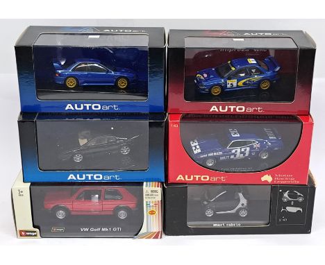 AutoArt, Bburago &amp; similar, a Car group.&nbsp; Includes VW Golf Mk 1 GTI, Ford XB Falcon GT &amp; Smart Cabrio. &nbsp;Alt