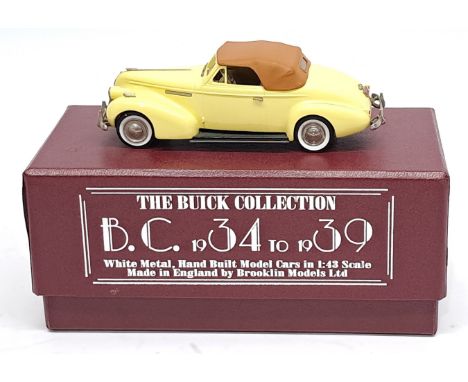 Brooklin Models, 1:43 scale, 1939 Buick Century Convertible Coupe M-66C, Car, boxed. &nbsp;Although unchecked for completenes