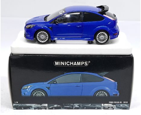 Minichamps, 1:18 scale, Ford Focus RS &ndash; 2010, boxed. &nbsp;Although unchecked for completeness condition generally appe