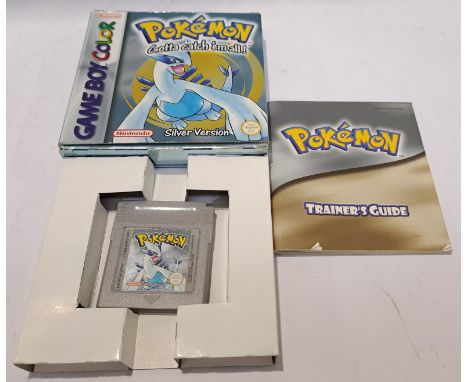 GameFreak, a boxed Pok&eacute;mon Silver for the Gameboy Colour. Although untested if in working order condition appears Good