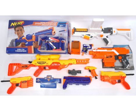 Nerf, Rifles, Pistols, Darts &amp; similar, a boxed &amp; unboxed Gun related group. &nbsp;Although untested &amp; unchecked 