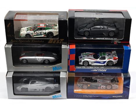 Minichamps, Action, Models Max &amp; similar, 1:43 scale, a Car group.&nbsp; Includes Sauber Mercedes C9, Lancia Beta M &amp;