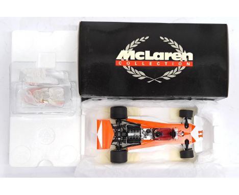 Minichamps McLaren Collection, 1:18 scale, McLaren Ford M23 - J. Hunt &ndash; 1976, boxed. &nbsp;Although unchecked for compl