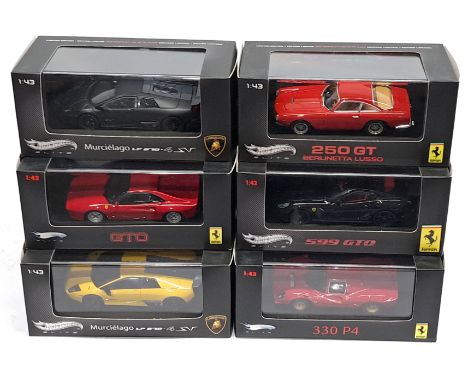 Mattel Hot Wheels Elite, 1:43 scale, a Performace Car group.&nbsp; Includes Murcielago, GTO &amp; 330 P4. &nbsp;Although unch