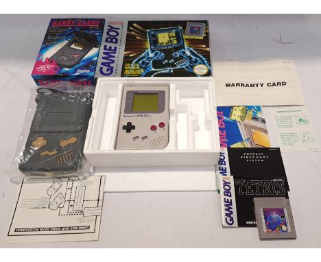 Nintendo, a boxed Gameboy Handheld Console with Handy Carry Case Accessory. Although untested if in working order condition a