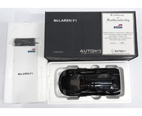 AutoArt Signature, 1:18 scale, McLaren F1, boxed. &nbsp;Although unchecked for completeness condition generally appears to be