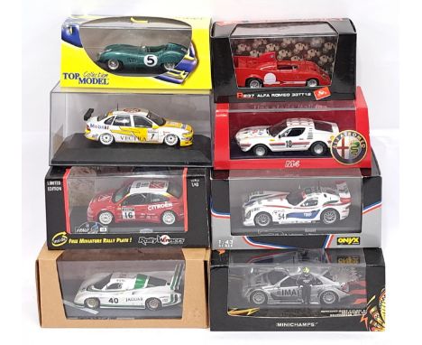 Minichamps, Brumm (Italy), Bizarre &amp; similar, 1:43 scale &amp; similar, a Racing Car group. &nbsp;Includes Alfa Romeo 33T