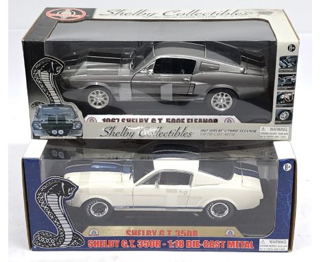Shelby Collectibles, 1:18 scale, a boxed Shelby pair. &nbsp;Consisting of 1967 Shelby G.T. 500E Eleanor &amp; Shelby G.T. 350