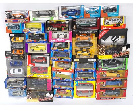 Corgi, Vanguards, Bburago, Rastar &amp; similar, a boxed Car group. &nbsp;Although unchecked for completeness condition gener