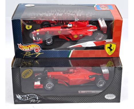 Mattel Hot Wheels Racing, Michael Schumacher 1999 &amp; 2001, Ferrari, a boxed Car pair. &nbsp;Although unchecked for complet