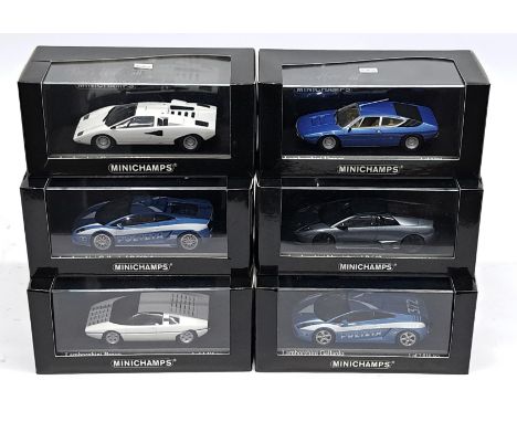 Minichamps, 1:43 scale, a Lamborghini Car group.&nbsp; Includes Lamborghini Countach LP400, Lamborghini Urraco &amp; Lamborgh