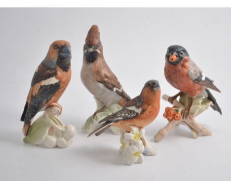 Goebel Pottery bird models, including - Hawfinch, Bullfinch, Nuthatch, Silver Gull, Robin, Chaffinch, etc (16)