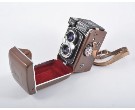 Yashika-Mat LM Camera, with accessories and instruction book .