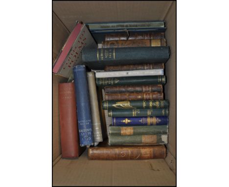 Antiquarian Books; A collection of antique books, to include; A Hunter's Wanderings In Africa, Dylan Thomas Collected Poems 1