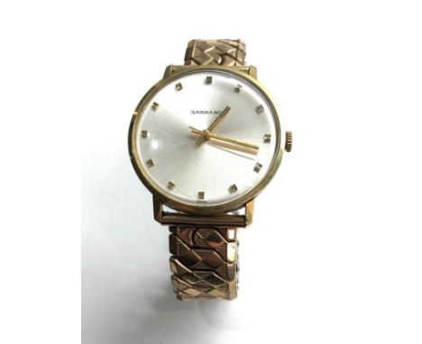 Vintage Garrard gents presentation wristwatch working but no warranty given 