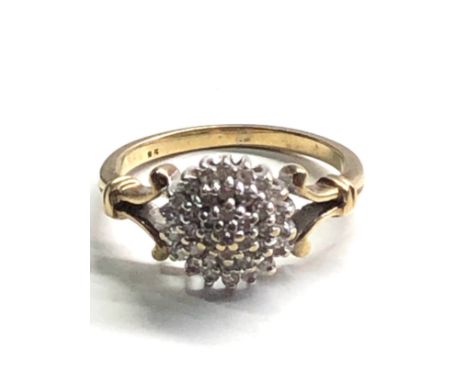9ct gold diamond ring weight 2.6g 