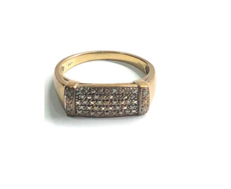 9ct gold vintage diamond ring (5.7g) 