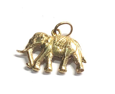 14ct gold vintage elephant charm/pendant (2.7g) 