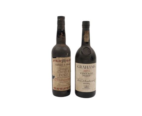 Two bottles of port, comprising: a bottle of Graham’s 1975 Vintage Port, 75cl; and a bottle of Fortnum &amp; Mason Vintage Ch