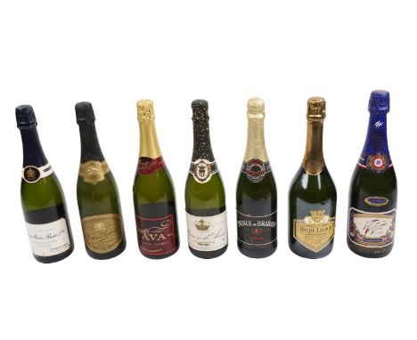 A collection of sparkling wine and champagne, comprising: Berry Bros &amp; Rudd Ltd Quality Sparkling Extra Dry Wine, 75cl, 1