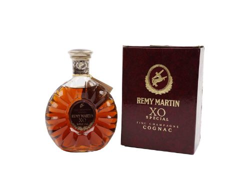 A bottle Remy Martin XO Special Fine Champagne Cognac, with certificate of origin swing tag, boxed, approximately 70cl, unkno