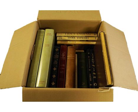 A collection of hardback and other books relating to fishing and shooting, titles including: A Salmon Fisher's Odyssey, by Jo