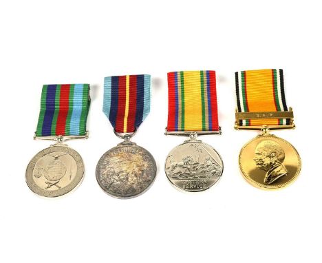 Three 20th Century medals, all awarded to 'LAC R. M. Nixon', each with box by Bigbury Mint, comprising: a 'For National Servi