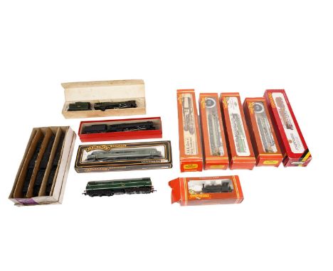 A collection of Hornby 00-gauge locomotives and rolling stock, all boxed, including: R.327 'BR Class 25 Diesel (Green Livery)